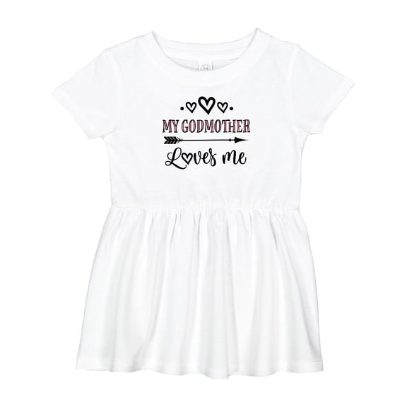 Inktastic My Godmother Loves Me Girls Girls Baby Dress