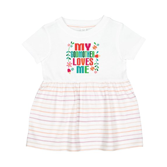 Inktastic My Godmother Loves Me Girls Girls Baby Dress