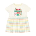 thumbnail image 1 of Inktastic My Godmother Loves Me Girls Girls Baby Dress, 1 of 5