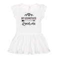 thumbnail image 1 of Inktastic My Godmother Loves Me Girls Girls Baby Dress, 1 of 5