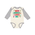 thumbnail image 1 of Inktastic My Godmother Loves Me Girls Girls Long Sleeve Baby Bodysuit, 1 of 5