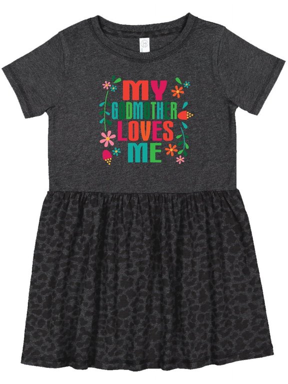 My Godmother Loves Me Girls Girls Toddler Dress