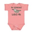 thumbnail image 1 of Inktastic My Godmother Loves Me Girls Sloth Girls Baby Bodysuit, 1 of 5