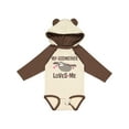 thumbnail image 1 of Inktastic My Godmother Loves Me Girls Sloth Girls Long Sleeve Baby Bodysuit, 1 of 5
