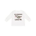 thumbnail image 1 of Inktastic My Godmother Loves Me Girls Sloth Girls Long Sleeve Toddler T-Shirt, 1 of 5