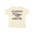 thumbnail image 1 of Inktastic My Godmother Loves Me Girls Sloth Girls Toddler T-Shirt, 1 of 5