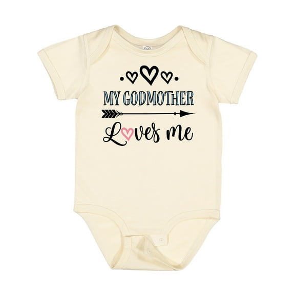 Inktastic My Godmother Loves Me Godchild Boys or Girls Baby Bodysuit