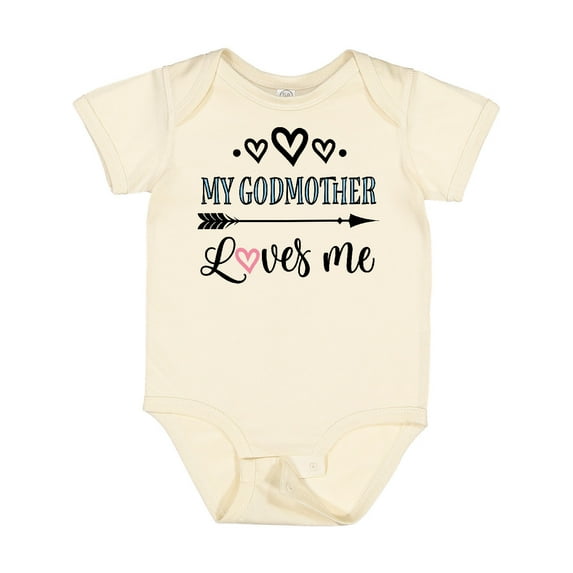 Inktastic My Godmother Loves Me Godchild Boys or Girls Baby Bodysuit