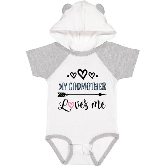 Inktastic My Godmother Loves Me Godchild Boys or Girls Baby Bodysuit