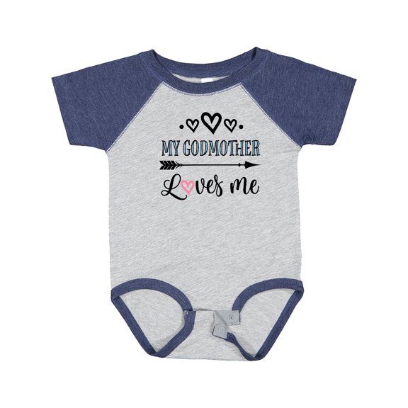 Inktastic My Godmother Loves Me Godchild Boys or Girls Baby Bodysuit