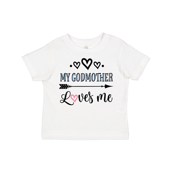 Inktastic My Godmother Loves Me Godchild Boys or Girls Toddler T-Shirt