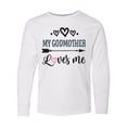 thumbnail image 1 of Inktastic My Godmother Loves Me Godchild Long Sleeve Youth T-Shirt, 1 of 5