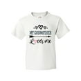 thumbnail image 1 of Inktastic My Godmother Loves Me Godchild Youth T-Shirt, 1 of 5