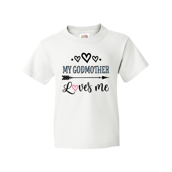 Inktastic My Godmother Loves Me Godchild Youth T-Shirt