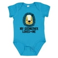 thumbnail image 1 of Inktastic My Godmother Loves Me Godson Lion Boys Baby Bodysuit, 1 of 5