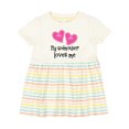 thumbnail image 1 of Inktastic My Godmother Loves Me Hearts Girls Baby Dress, 1 of 5