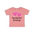 thumbnail image 1 of Inktastic My Godmother Loves Me Hearts Girls Baby T-Shirt, 1 of 5