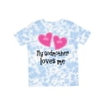 thumbnail image 1 of Inktastic My Godmother Loves Me Hearts Girls Toddler T-Shirt, 1 of 5