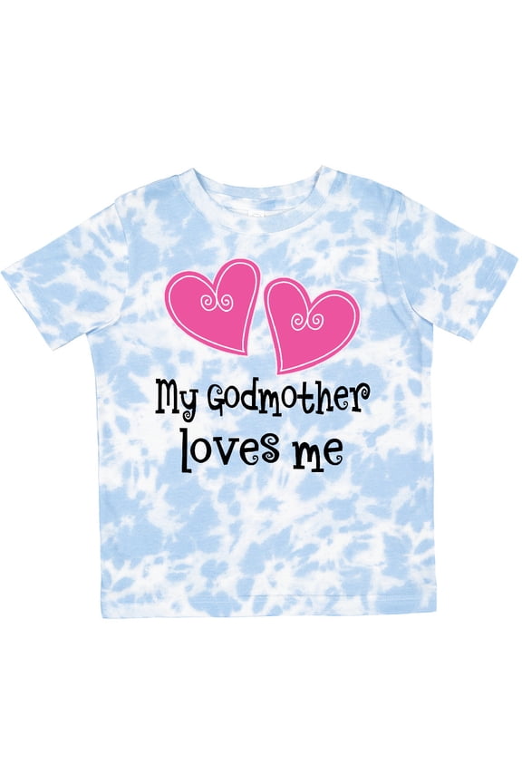 My Godmother Loves Me Hearts Girls Toddler T-Shirt