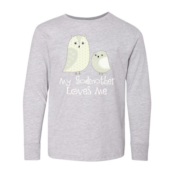 Inktastic My Godmother Loves Me Long Sleeve Youth T-Shirt