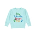 thumbnail image 1 of Inktastic My Godmother Loves Me Toddler Sweatshirt, 1 of 4