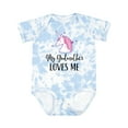 thumbnail image 1 of Inktastic My Godmother Loves Me Unicorn Girls Baby Bodysuit, 1 of 5