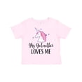 thumbnail image 1 of Inktastic My Godmother Loves Me Unicorn Girls Toddler T-Shirt, 1 of 5