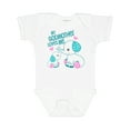 thumbnail image 1 of Inktastic My Godmother Loves Me-cute Elephants Boys or Girls Baby Bodysuit, 1 of 5