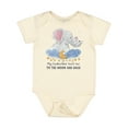 thumbnail image 1 of Inktastic My Godmother Loves Me to the Moon and Back Elephant Family Boys or Girls Baby Bodysuit, 1 of 5