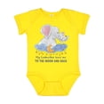 thumbnail image 1 of Inktastic My Godmother Loves Me to the Moon and Back Elephant Family Boys or Girls Baby Bodysuit, 1 of 5