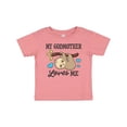 thumbnail image 1 of Inktastic My Godmother Loves Me with Sloth and Hearts Boys or Girls Baby T-Shirt, 1 of 5