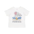 thumbnail image 1 of Inktastic My Godmother Loves me to the Moon and Back Elephant Family Boys or Girls Toddler T-Shirt, 1 of 5