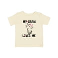 thumbnail image 1 of Inktastic My Gram Loves Me Girls Cat Girls Baby T-Shirt, 1 of 5
