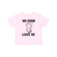 thumbnail image 1 of Inktastic My Gram Loves Me Girls Cat Girls Baby T-Shirt, 1 of 5