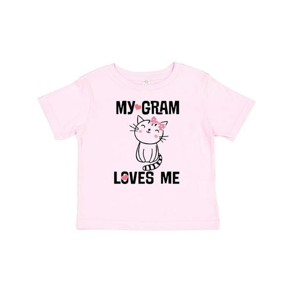 Inktastic My Gram Loves Me Girls Cat Girls Baby T-Shirt