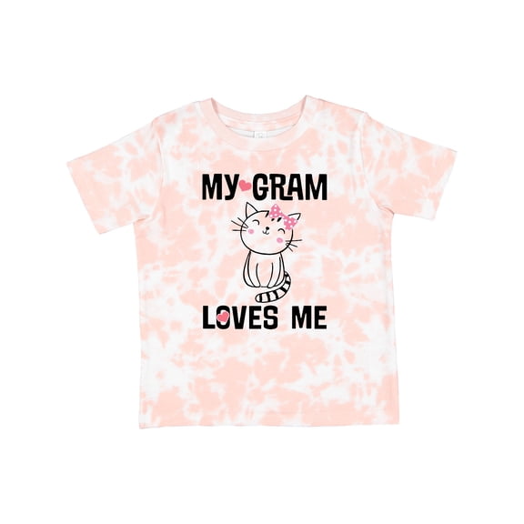 Inktastic My Gram Loves Me Girls Cat Girls Toddler T-Shirt