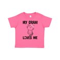 thumbnail image 1 of Inktastic My Gram Loves Me Girls Cat Girls Toddler T-Shirt, 1 of 5