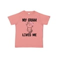 thumbnail image 1 of Inktastic My Gram Loves Me Girls Cat Girls Toddler T-Shirt, 1 of 5