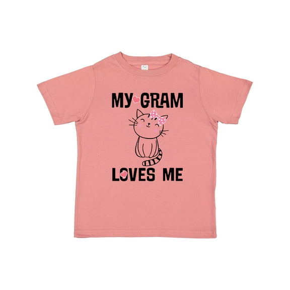 Inktastic My Gram Loves Me Girls Cat Girls Toddler T-Shirt