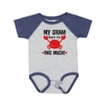 thumbnail image 1 of Inktastic My Gram Loves Me Grandchild Boys or Girls Baby Bodysuit, 1 of 5