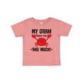 thumbnail image 1 of Inktastic My Gram Loves Me Grandchild Boys or Girls Baby T-Shirt, 1 of 5