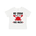 thumbnail image 1 of Inktastic My Gram Loves Me Grandchild Boys or Girls Toddler T-Shirt, 1 of 5