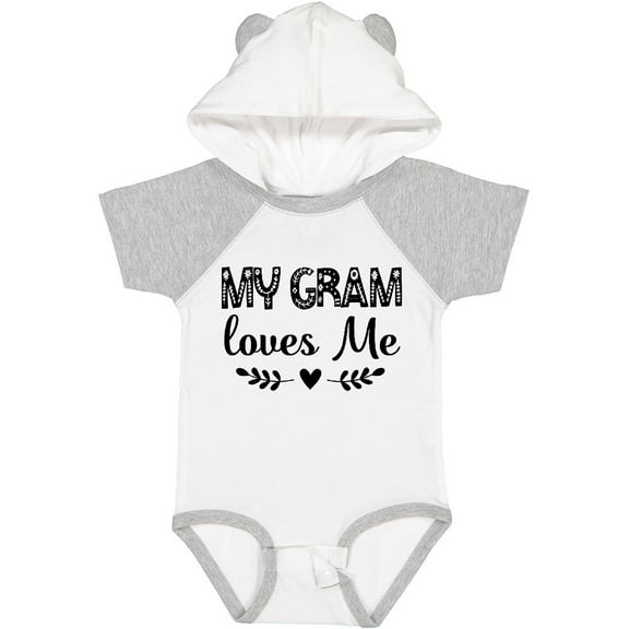 Inktastic My Gram Loves Me Scandinavian Girls Baby Bodysuit