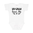 thumbnail image 1 of Inktastic My Gram Loves Me Scandinavian Girls Baby Bodysuit, 1 of 5
