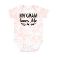 thumbnail image 1 of Inktastic My Gram Loves Me Scandinavian Girls Baby Bodysuit, 1 of 5