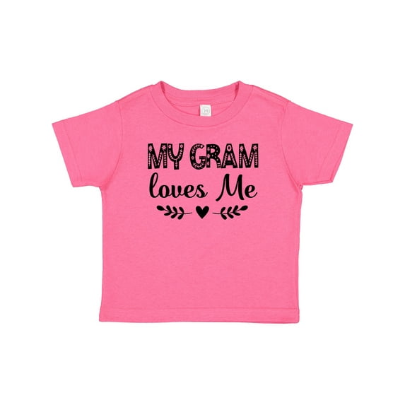 Inktastic My Gram Loves Me Scandinavian Girls Baby T-Shirt