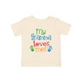 thumbnail image 1 of Inktastic My Gramma Loves Me Grandson Granddaughter Boys or Girls Baby T-Shirt, 1 of 5