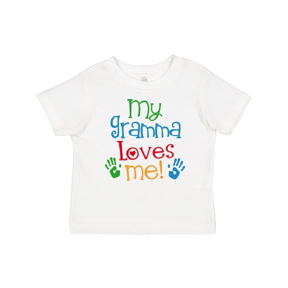 Inktastic My Gramma Loves Me Grandson Granddaughter Boys or Girls Baby T-Shirt