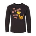 thumbnail image 1 of Inktastic My Gramma Loves me- cute giraffe Long Sleeve Youth T-Shirt, 1 of 5