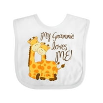 Inktastic My Grammie Loves Me! Boys or Girls Baby Bib